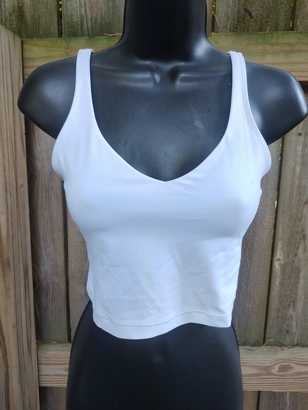 🏵️ Lululemon White Cropped Align Tank Top Size 4